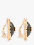 Susan Caplan Vintage Givenchy Lucite Stud Earrings, Gold/Black