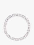 Susan Caplan Vintage Givenchy Logo Link Collar Necklace, Silver
