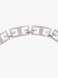 Susan Caplan Pre-Loved Givenchy Logo Link Collar Necklace, Silver