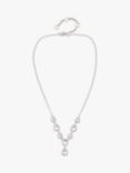 Susan Caplan Vintage Givenchy Swarovski Crystals Pendant Necklace, Silver