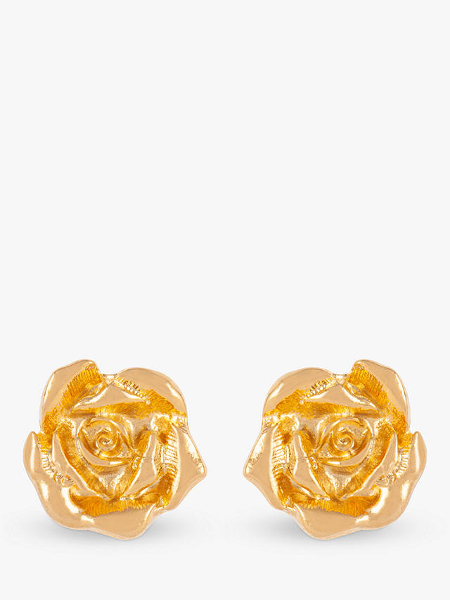 Susan Caplan Vintage Rediscovered Collection Rose Stud Earrings, Gold ...