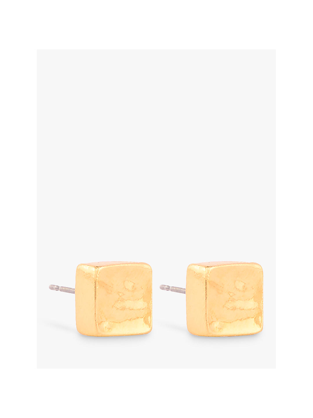 Susan Caplan Vintage Rediscovered Collection Gold Plated Square Stud Earrings, Gold