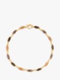 Susan Caplan Shaded Topaz Oval Stone Necklace, Gold