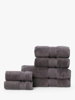 Jasper Conran London Turkish Cotton Towel Bundle, Charcoal