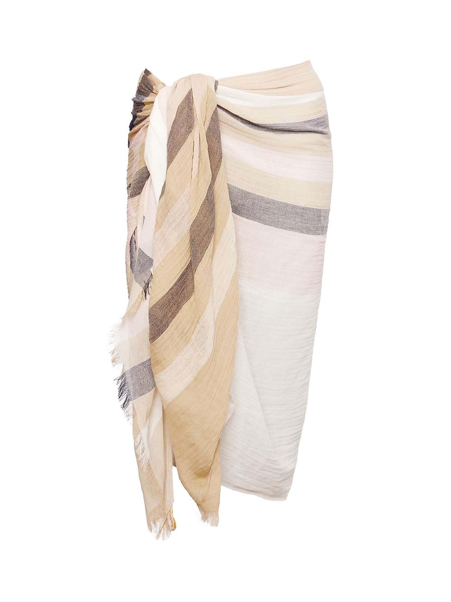 Buy Barbour Bethany Stripe Cotton Scarf, Multi Online at johnlewis.com