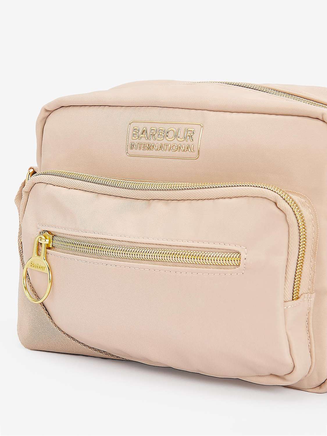 Buy Barbour International Cross Body Bag, Beige Online at johnlewis.com