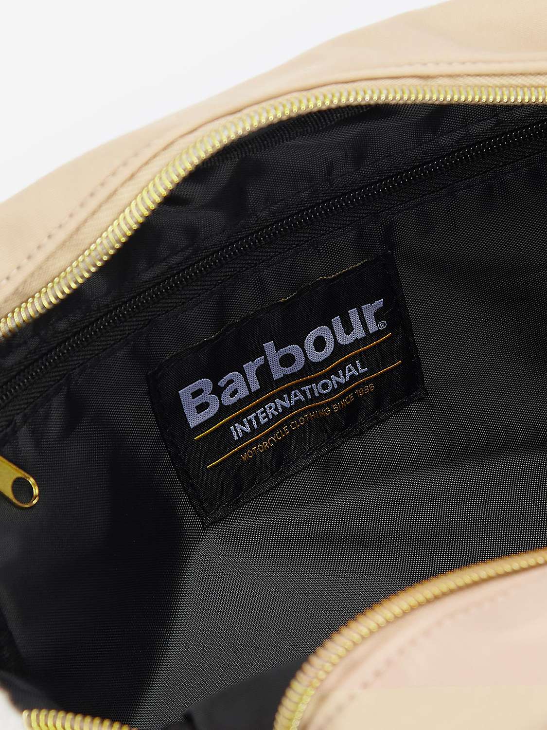 Buy Barbour International Cross Body Bag, Beige Online at johnlewis.com