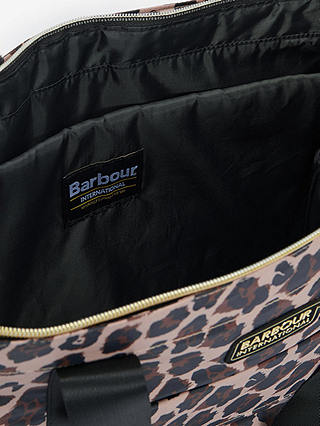 Barbour International Boulevard Jaguar Print Tote Bag, Beige/Multi