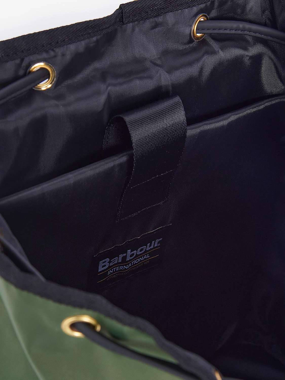 Buy Barbour International Qualify Backpack, Green Online at johnlewis.com