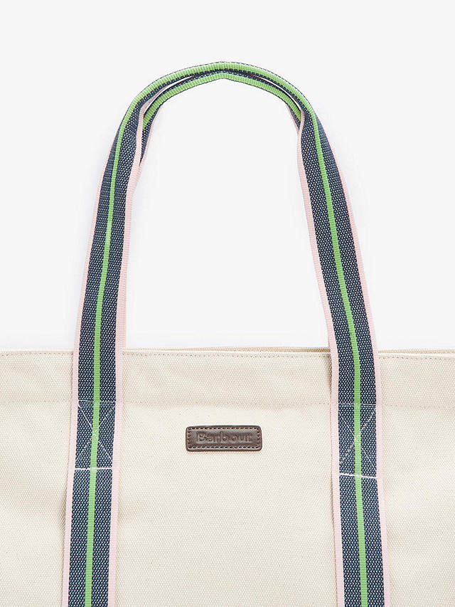 Barbour Madison Cotton Canvas Tote Bag, Beige