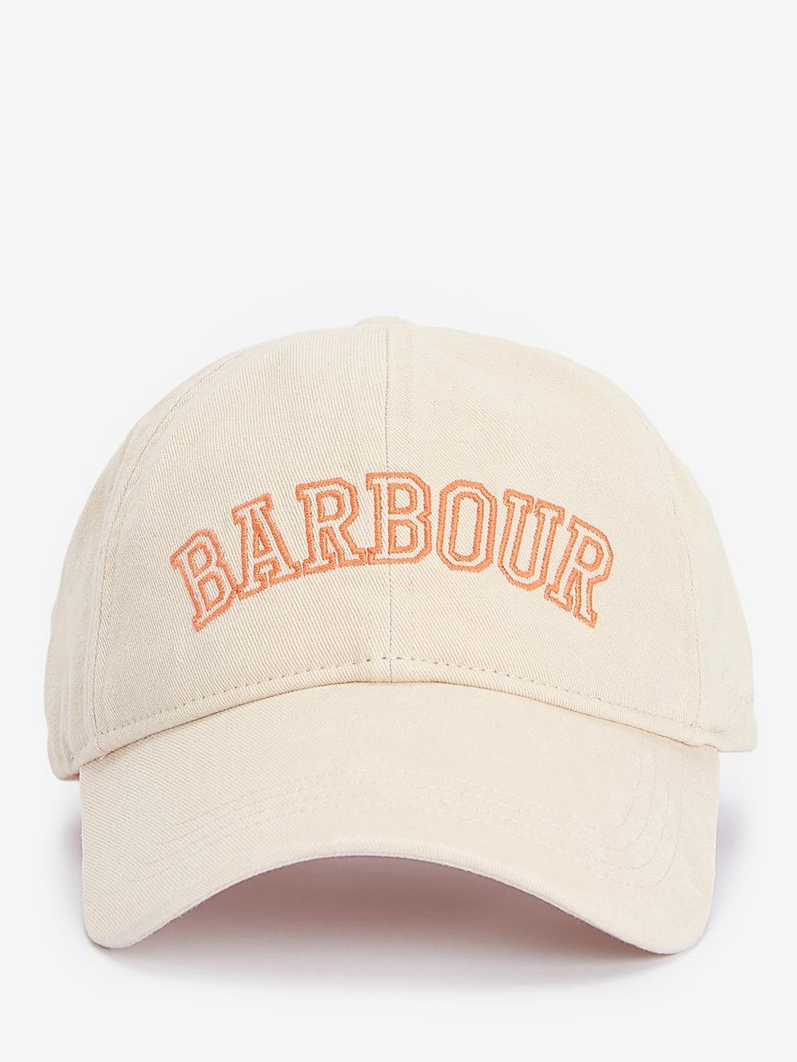 Buy Barbour Emily Sports Cap, White/Orange Online at johnlewis.com