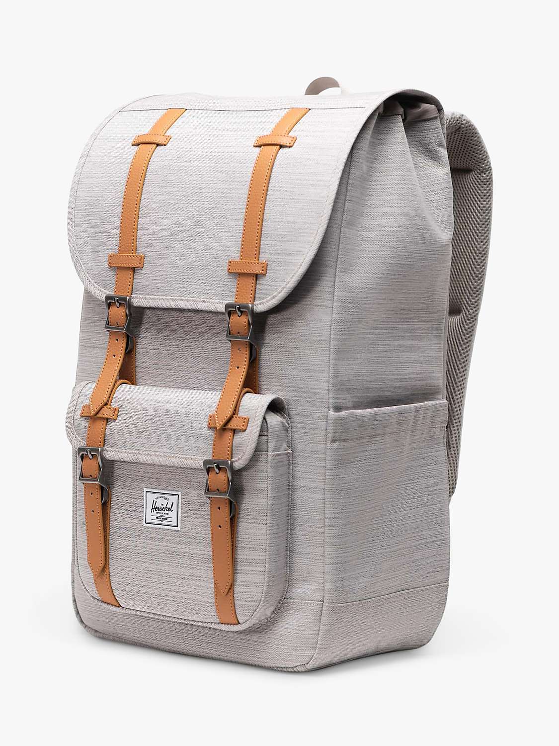Buy Herschel Supply Co. Little America Crosshatch Backpack, Grey Online at johnlewis.com
