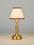 John Lewis Baily Rechargable Portable Table Lamp, Brass