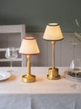 John Lewis Baily Rechargable Portable Table Lamp, Brass