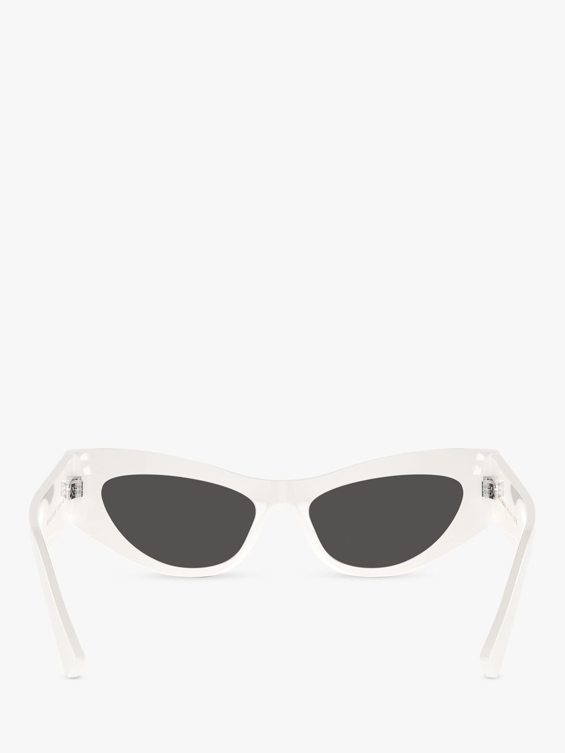 Dolce & Gabbana DG4450 Women's Cat's Eye Sunglasses, White/Grey
