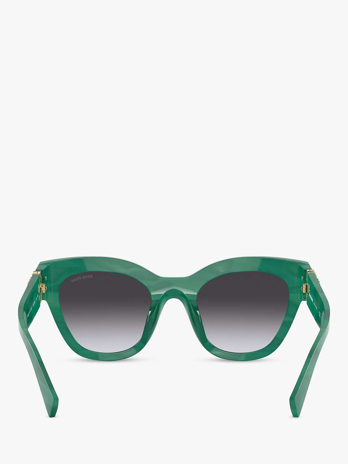 Buy Miu Miu MU 01YS Women's Square Sunglasses, Green/Grey Gradient Online at johnlewis.com