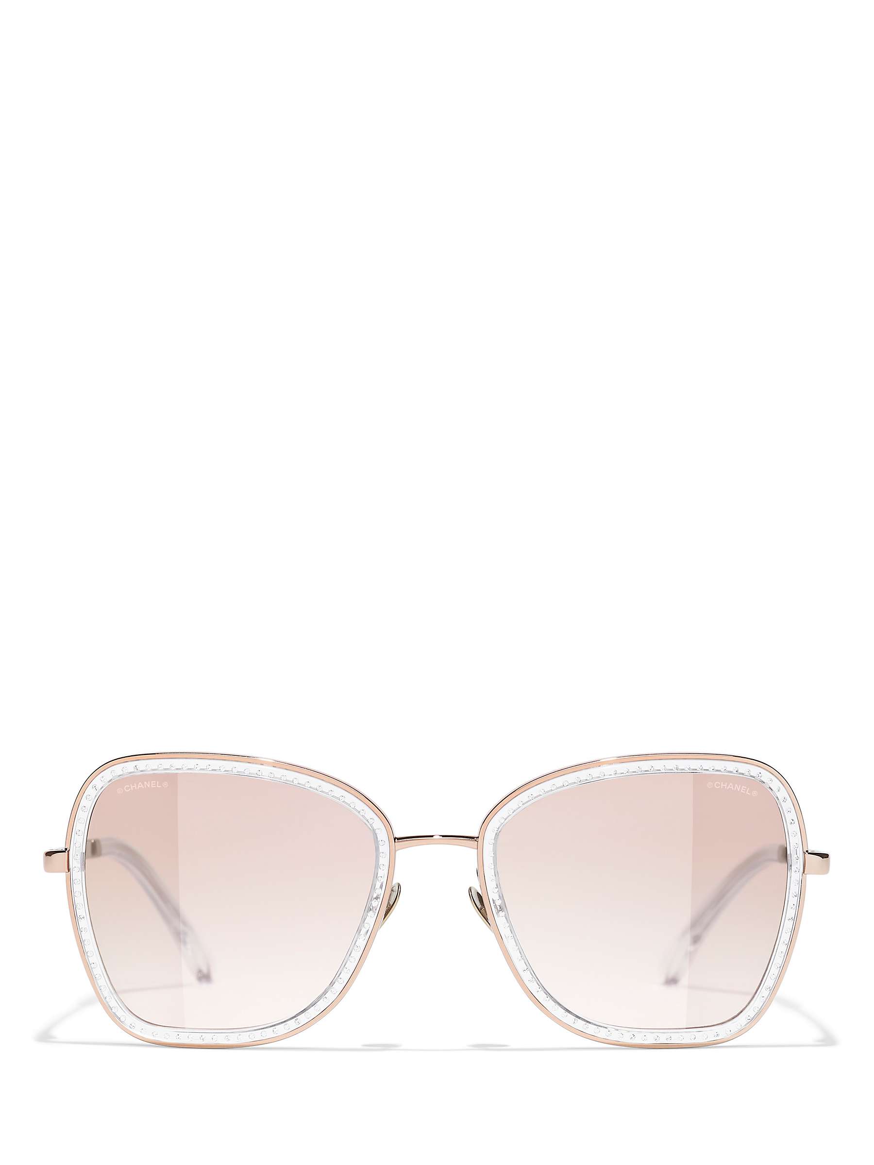 Buy CHANEL Square Sunglasses CH4277BC Bronze/Pink Gradient Online at johnlewis.com