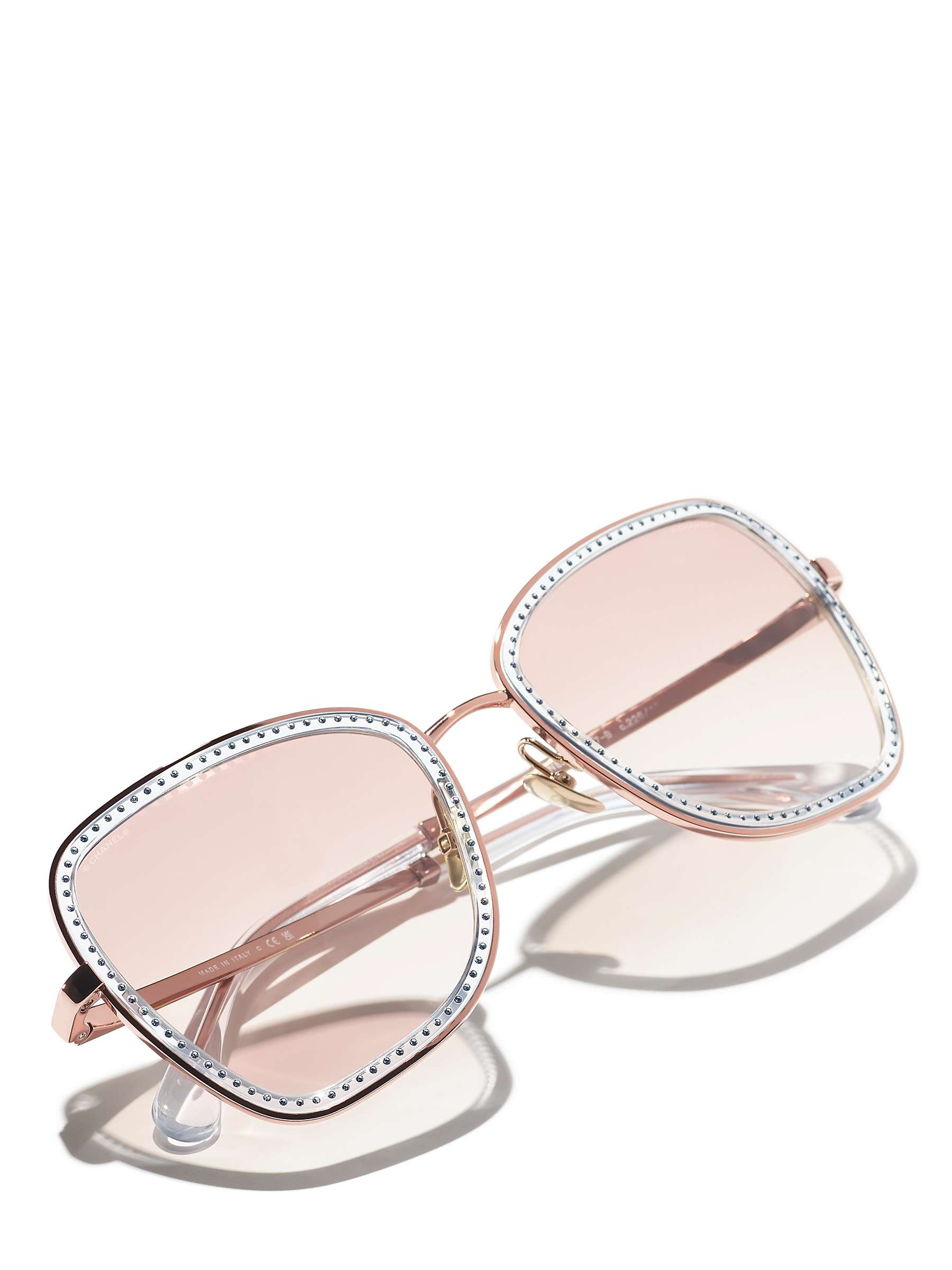 Buy CHANEL Square Sunglasses CH4277BC Bronze/Pink Gradient Online at johnlewis.com