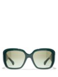 CHANEL Square Sunglasses CH5512 Green Vandome/Green Gradient