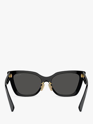 Miu Miu MU 02ZS Women's Cat's Eye Sunglasses, Black