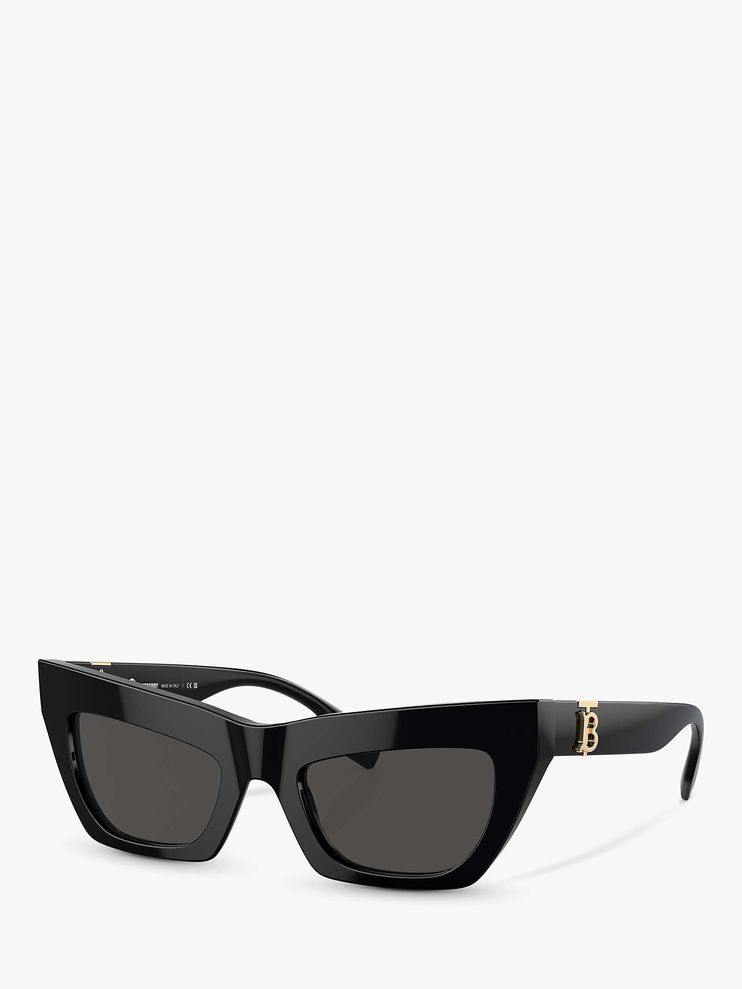 Buy Burberry BE4405 Women's Cat's Eye Sunglasses, Black/Black Online at johnlewis.com