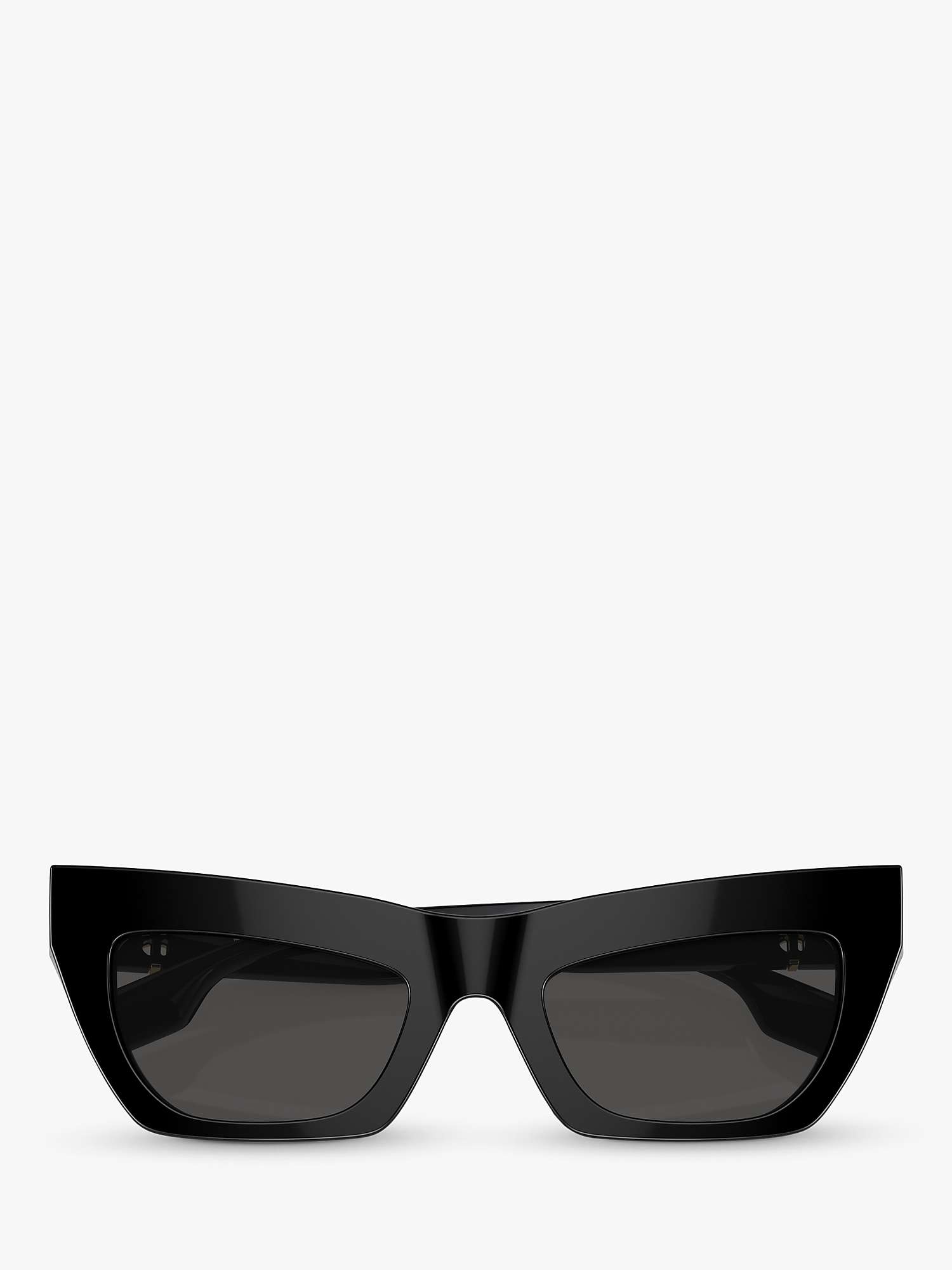 Buy Burberry BE4405 Women's Cat's Eye Sunglasses, Black/Black Online at johnlewis.com