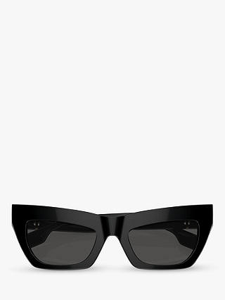 Burberry BE4405 Women's Cat's Eye Sunglasses, Black/Black