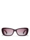 CHANEL Rectangular Sunglasses CH5514 Red Vandome/Purple Gradient