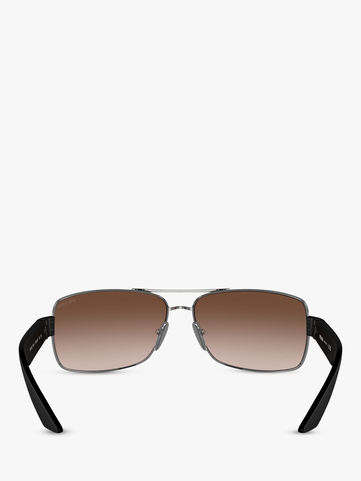 Buy Prada Linea Rossa PS 50ZS Men's Rectangular Sunglasses Online at johnlewis.com