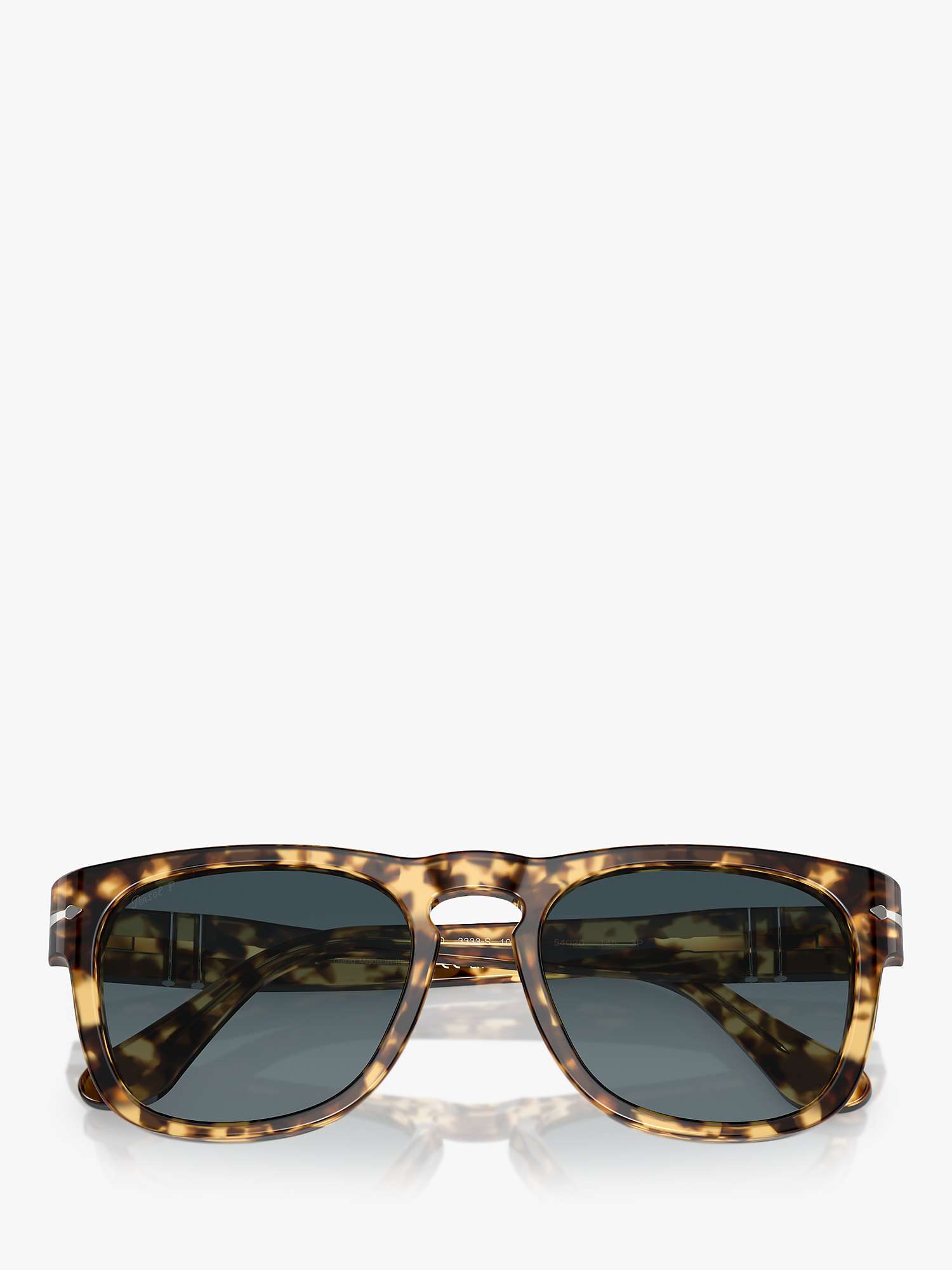 Buy Persol PO3333S Unisex Polarised D-Frame Sunglasses, Tortoise Beige/Blue Gradient Online at johnlewis.com