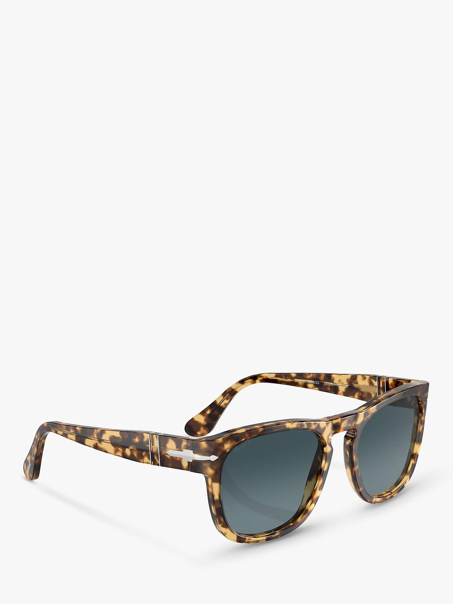 Buy Persol PO3333S Unisex Polarised D-Frame Sunglasses, Tortoise Beige/Blue Gradient Online at johnlewis.com