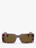 Prada PR A07S Women's Rectangular Sunglasses