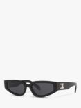 Celine CL40269U Women's Irregular Sunglasses, Black