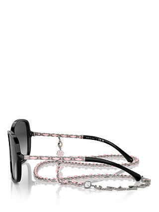 CHANEL Square Sunglasses CH5210Q Black/Grey Gradient