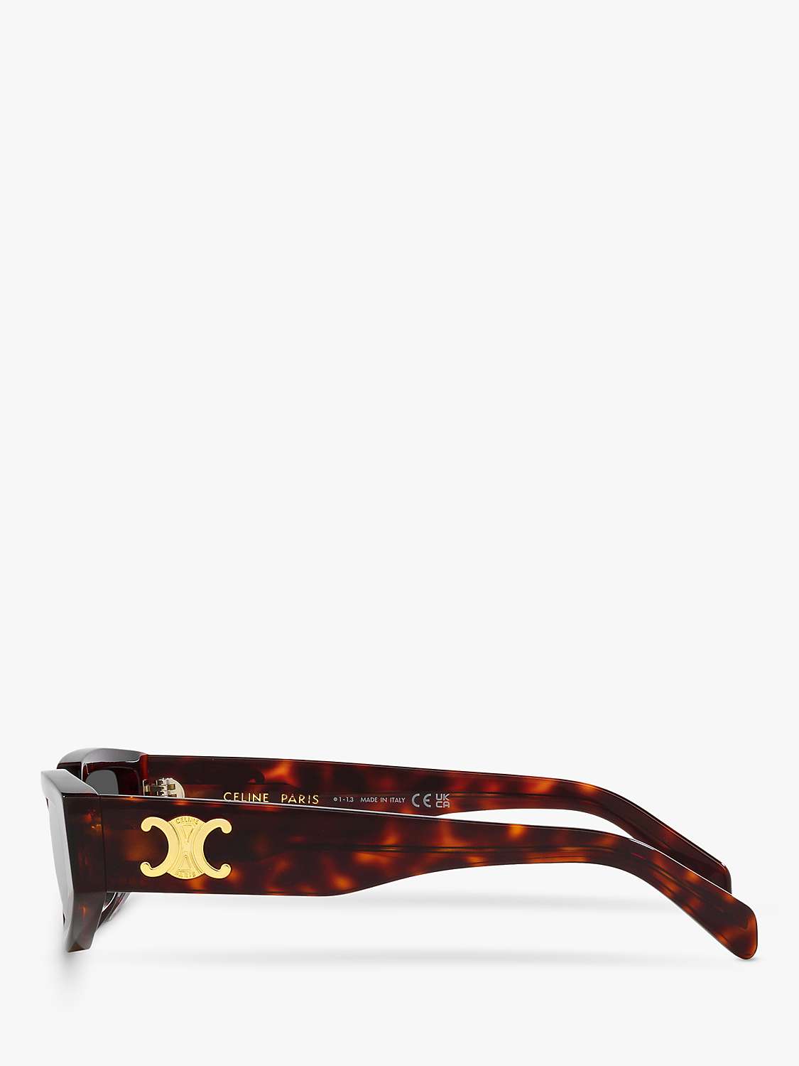 Buy Celine CL000413 Women's Triomphe Rectangle Sunglasses, Tortoiseshell/Grey Online at johnlewis.com