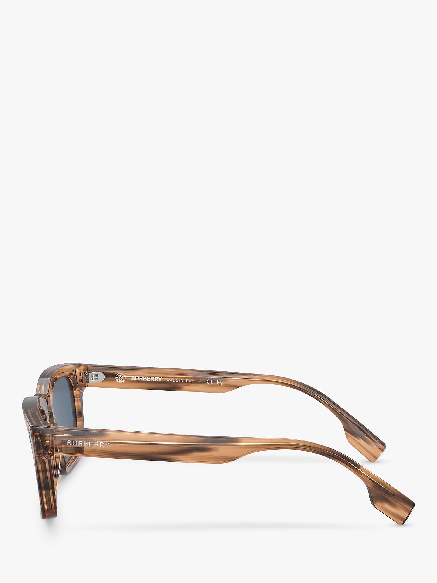 Buy Burberry BE4403 Men's D-Frame Sunglasses, Brown/Blue Online at johnlewis.com