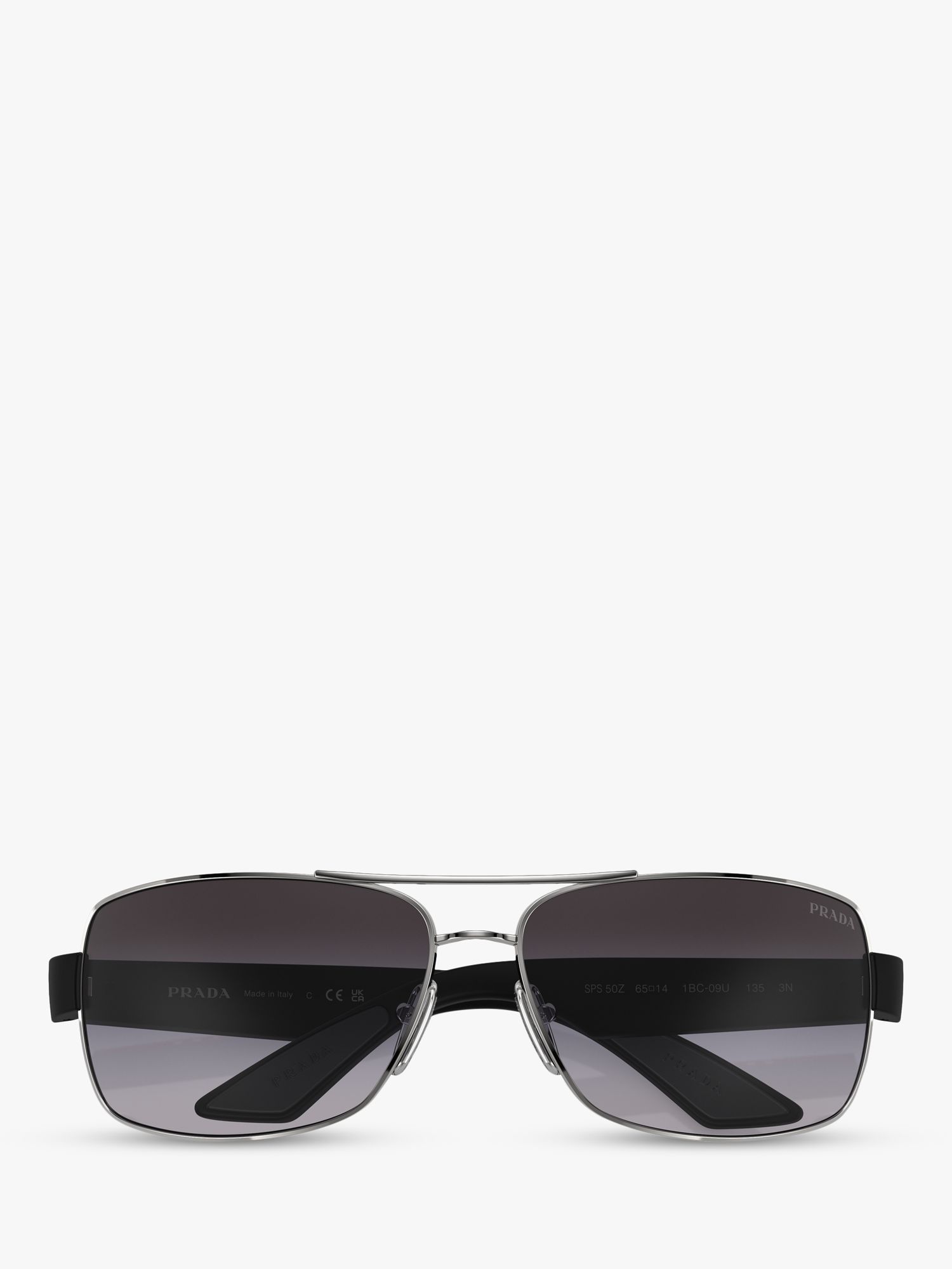 Buy Prada Linea Rossa PS 50ZS Men's Rectangular Sunglasses Online at johnlewis.com