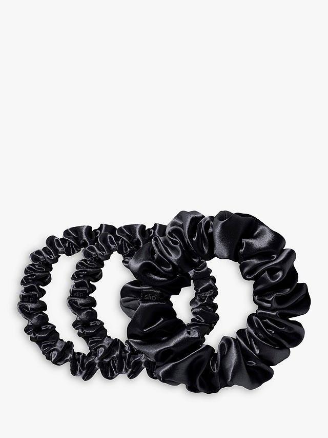 Slip® Pure Silk Assorted Scrunchies, Black