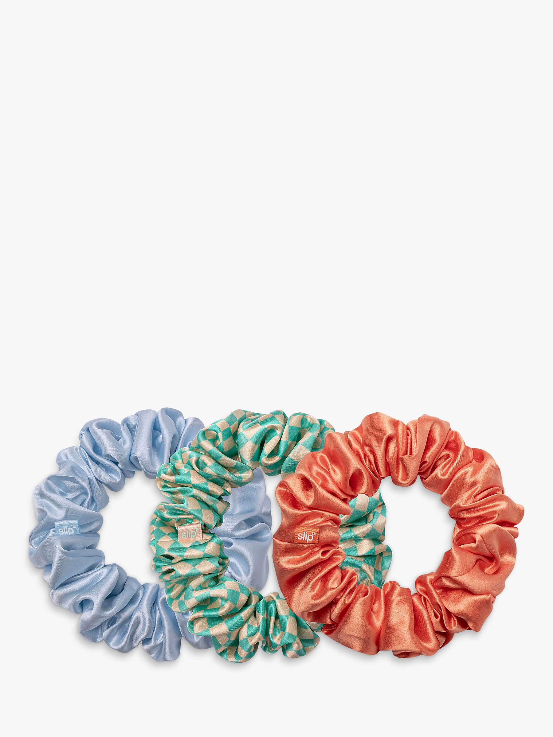 Buy Slip® Large Silk Scrunchies, Pack of 3, Sea Mist Online at johnlewis.com