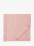 MORI Large Muslin Swaddle Blanket, 110 x 110cm, Pink