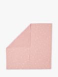 MORI Large Muslin Swaddle Blanket, 110 x 110cm, Pink