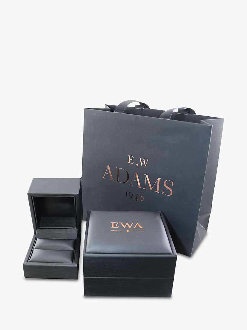 Buy E.W Adams 18ct White Gold Three Stone Diamond Ring, N Online at johnlewis.com