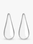 Jon Richard Teardrop Earrings, Silver