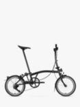 Brompton P Line Urban Mid Handlebar Folding Bike, Midnight Black