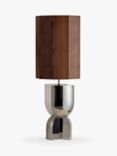 lights&lamps x Elle Decoration Edition 1.5 & Edition 1.8 Table Lamp, Silver/Walnut