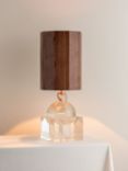 lights&lamps x Elle Decoration Edition 1.4 & Edition 1.8 Table Lamp, Clear/Walnut