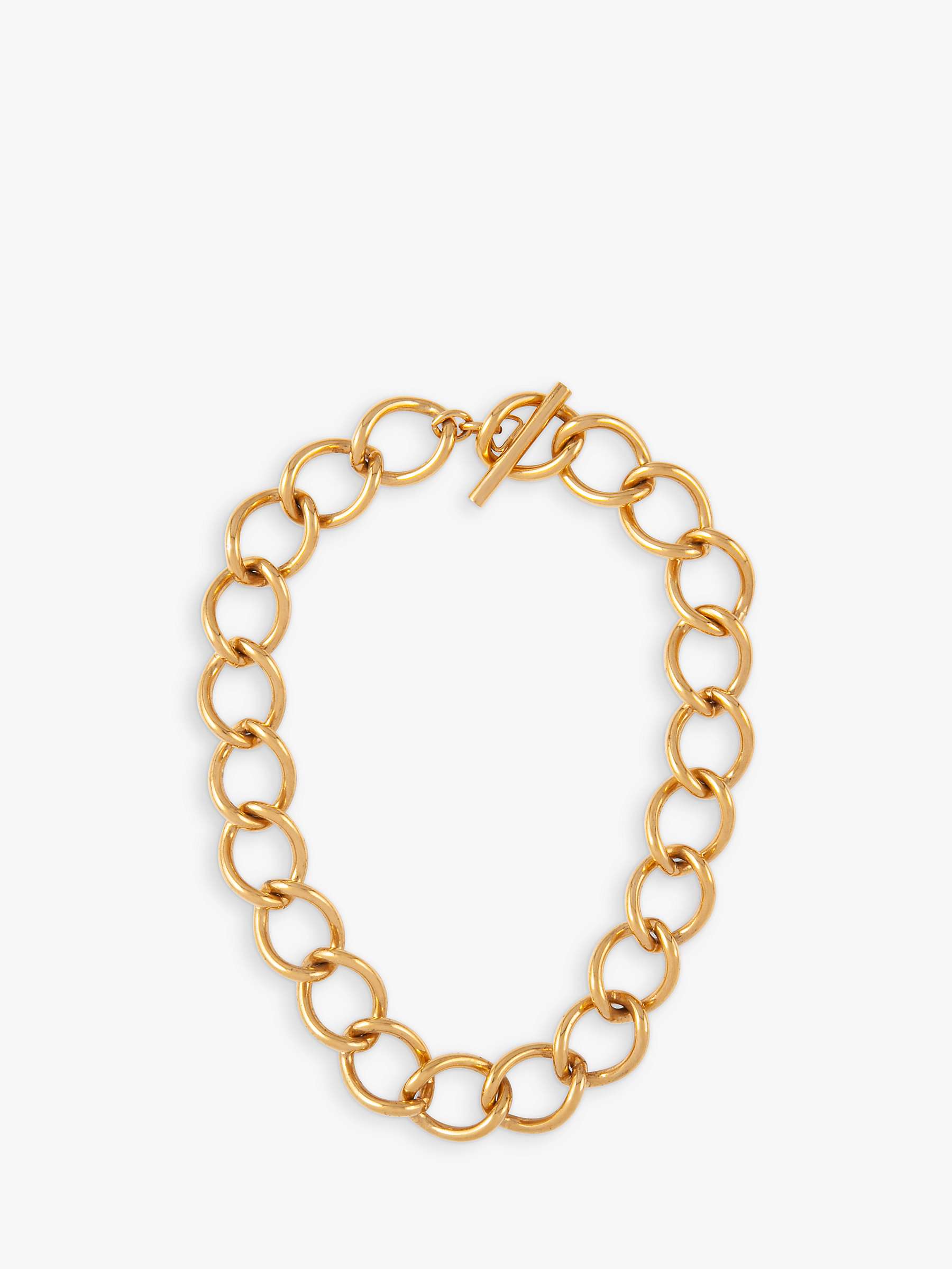 Buy Susan Caplan Vintage Monet 22ct Gold Plated Large Link Chain Necklace Online at johnlewis.com
