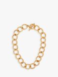 Susan Caplan Vintage Monet 22ct Gold Plated Large Link Chain Necklace