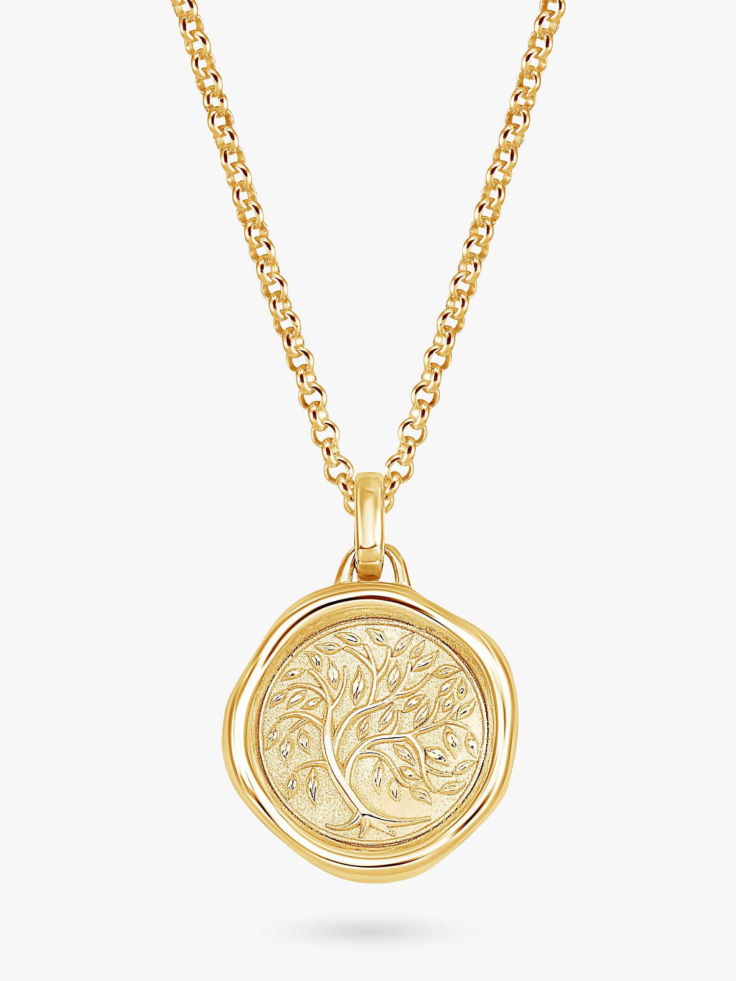 Buy Dower & Hall Men's Tree of Life Talisman Pendant Necklace Online at johnlewis.com