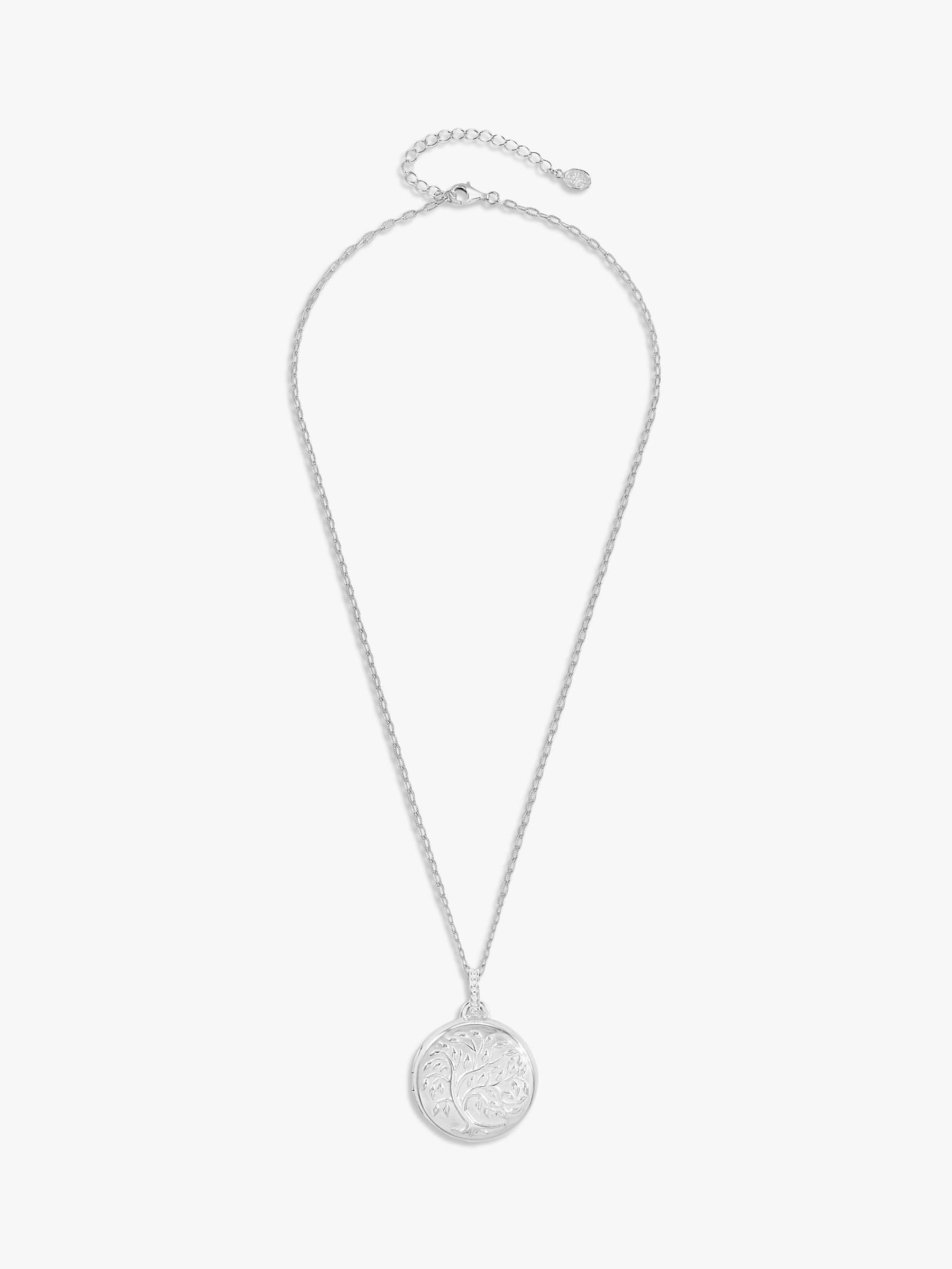 Buy Dower & Hall Tree of Life Locket on Textured Mille-Grain Chain Online at johnlewis.com